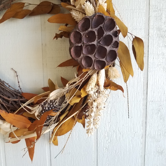 Rustic Fall Holiday Wreath - Picture 6 of 7